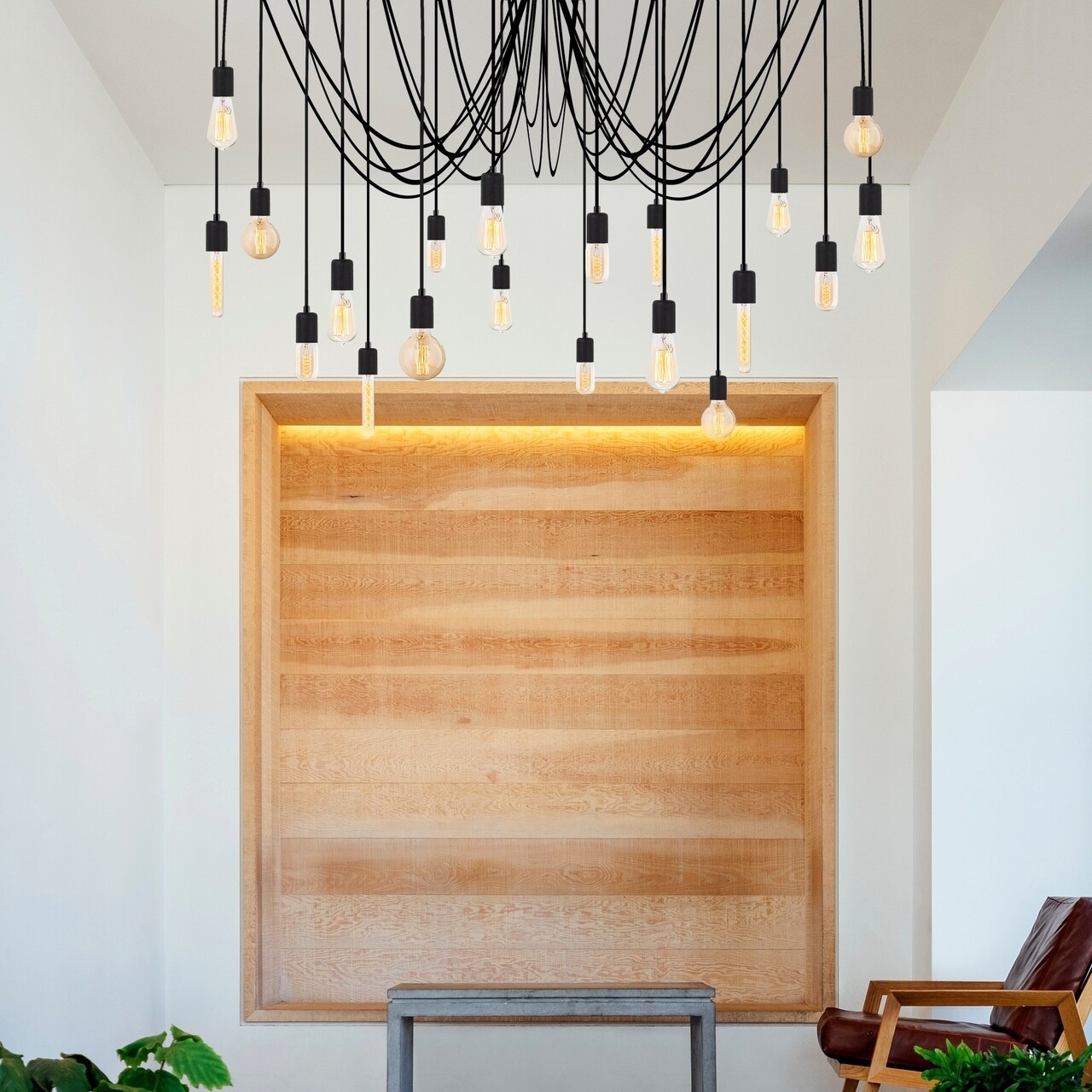 Candelabru, Nitid, Kabluni - MR - 932, E27, 100 W, metal - imagine 5